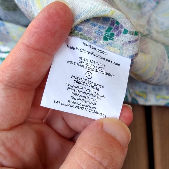 Tory Burch Silk Pastel Mosaic Tassel Tie Romper - Picture 8 of 8